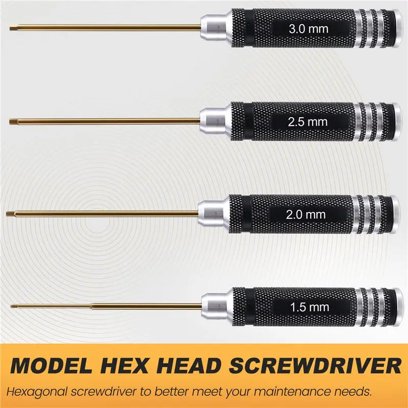-[Retail TX] Hex Screw Driver Screwdriver Set Hexagon Tool Kit Ship Model Tools For Helicopter Aircraft Car Boat Screwdriver