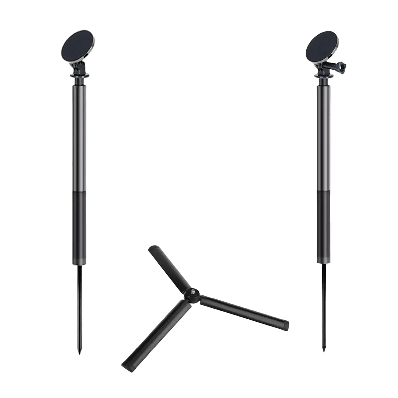 حامل هاتف خلوي من سبائك الألومنيوم قابل للدوران مع حامل للهاتف الخلوي للتسجيل والتدريب والأرجوحة في الهواء الطلق