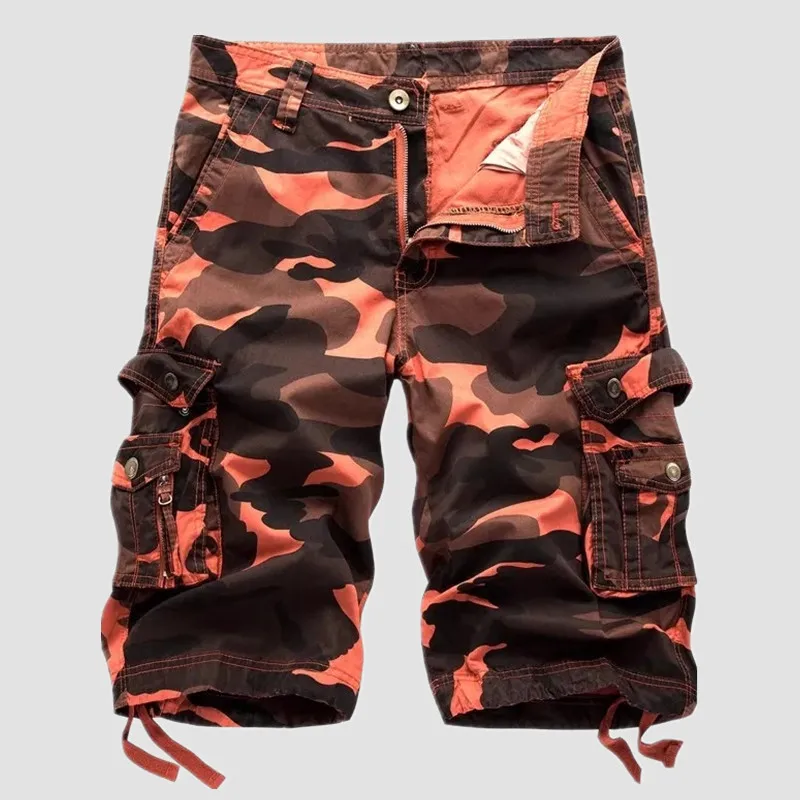 New Cargo Shorts Men Top Design Camouflage Military Shorts Homme Summer Hip Hop Casual Cargo Camo Short Pants