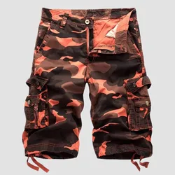 New Cargo Shorts Men Top Design Camouflage Military Shorts Homme Summer Hip Hop Casual Cargo Camo Short Pants