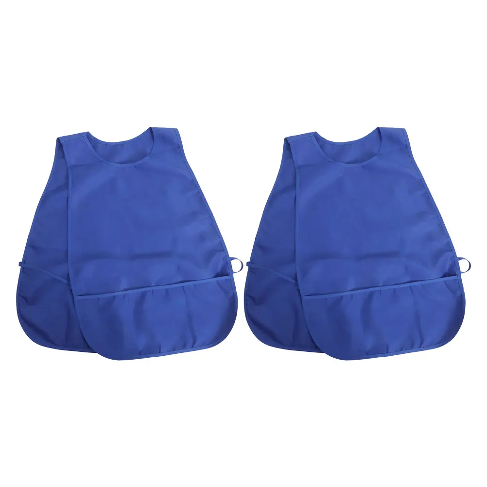 

2pcs Waterproof Barber Apron Unisex Work Vest Smock Ultralight Kitchen Chef Overalls For Men Women Oil Stain Resistant