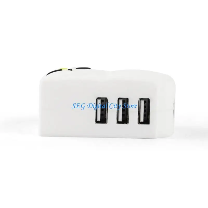 U75B Cartoon USB Adapter Hub يوسع اتصال مع 3 Port USB Splitter لعشاق المكاتب المنزلية وعشاق الأجهزة