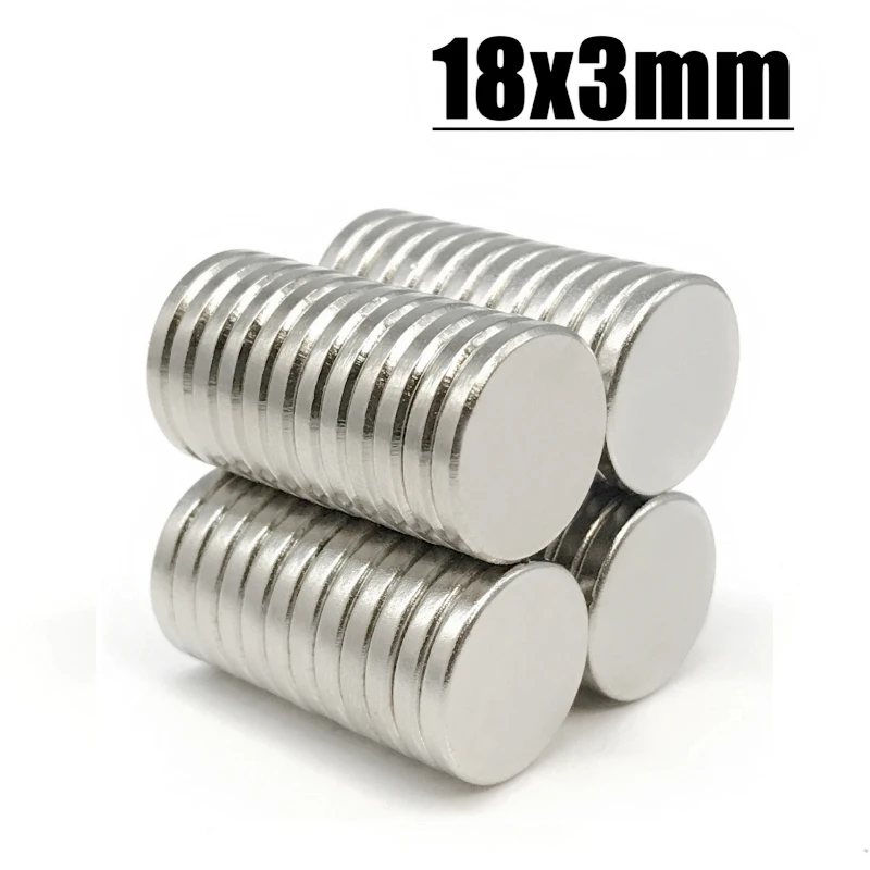 18*3mm Magnet 2-200pcs N35 NdFeB Permanent Magnetic Imanes Neodymium Magnet 18x3mm Magnet Accessory Fridge Magnets