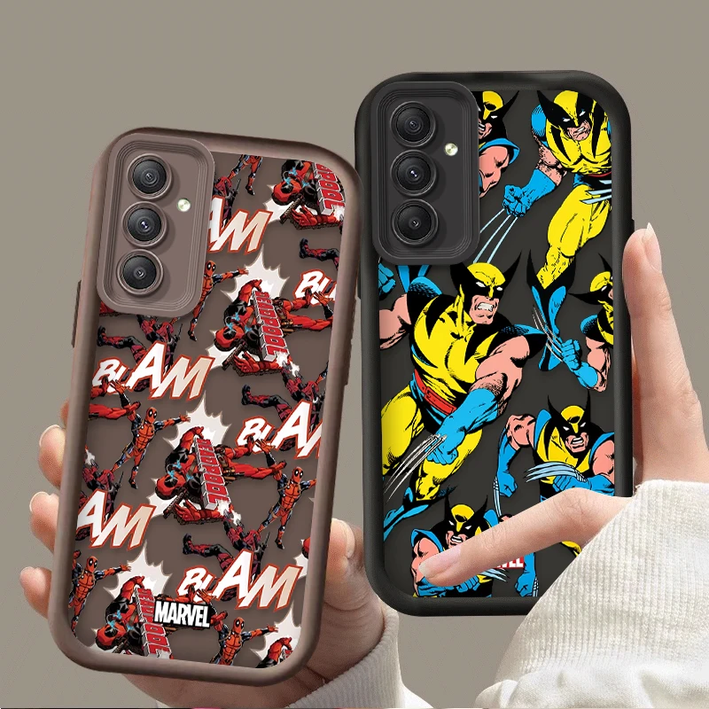 Marvel Deadpool Wolverine Case for Samsung Galaxy A55 A35 A25 A15 A05 A05S 5G A24 A13 A23 A12 A22 A32 A52 A52S A71 A72 A51 4G