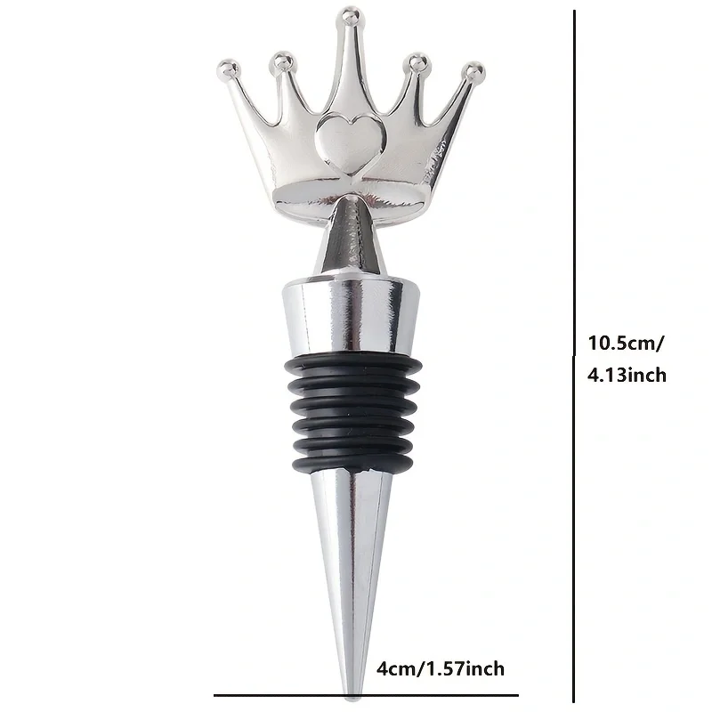 1pc Unit Crown Bottle Stoppers Bar Decorative Accessories Home Bars Crown Wine Stopper Wedding Favors for Guests Birthday