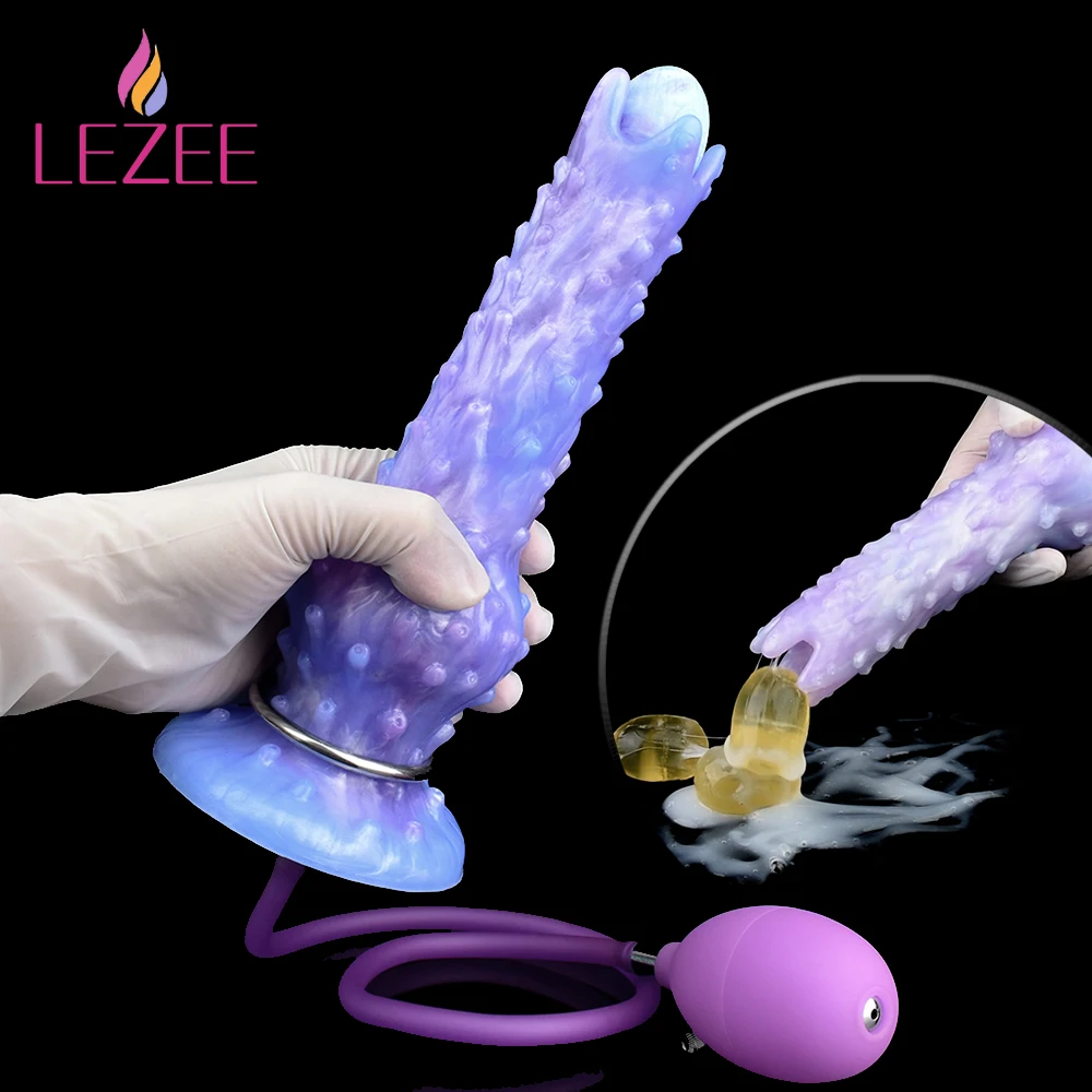 

LEZEE Pneumatic Lay Egg Ovipositors Inflatable Ovipositor Dildo Gelatin Eggs DIY Vaginal Stimulation Adult Game Anal Sex Toys