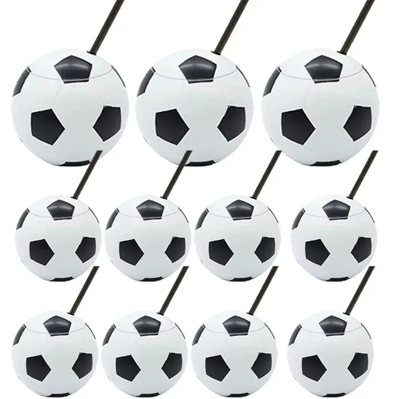 

Soccer Ball Cups Soccer Tumbler with Lids Covered Soccer Cups and Straw Cups Soccer Themed Birthday Party Gift Mugs