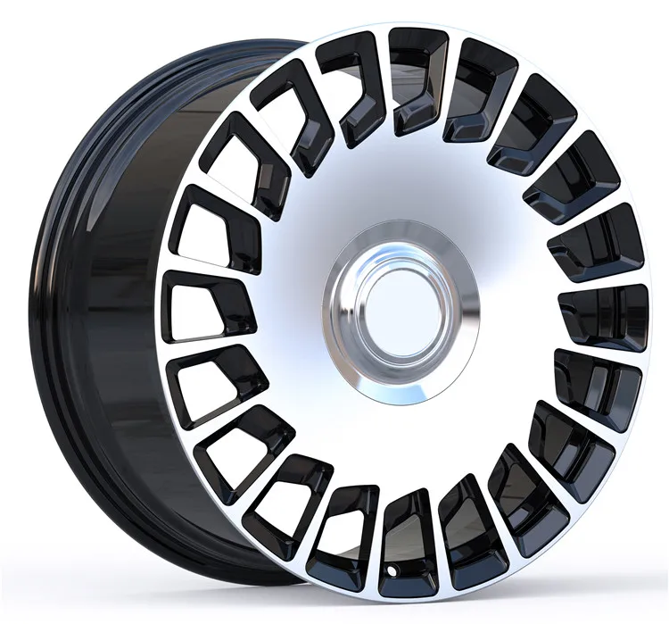 Personalize rodas de liga de alumínio forjada de 2 peças 14-24 Polegada cromo polonês vários tamanhos 20mm 25mm 30mm 40mm compatível 5x120 novo