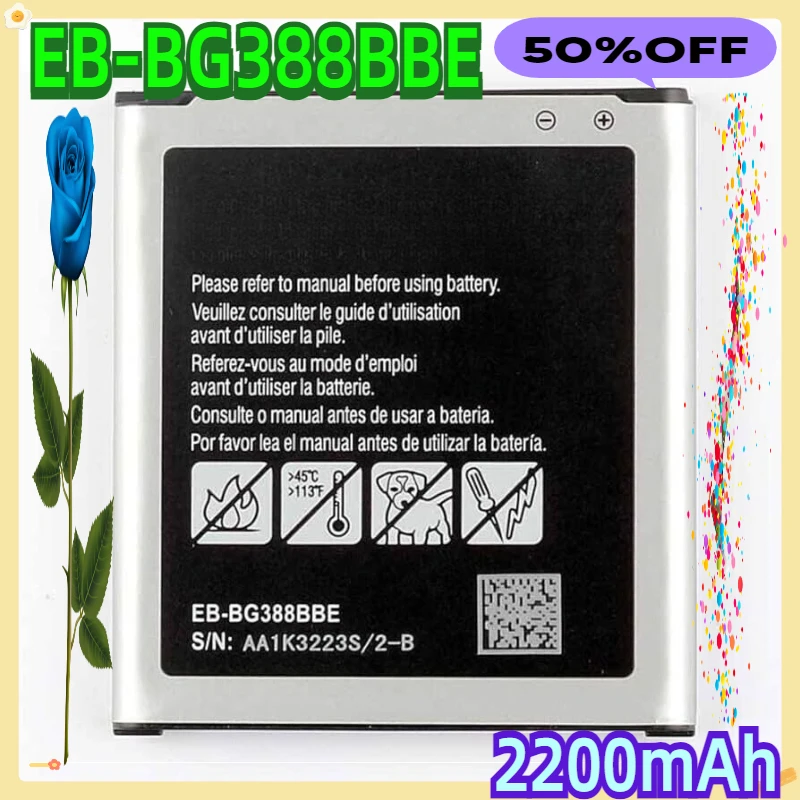 

For Galaxy Xcover 3 SM-388F 2200mAh Samsung EB-BG388BBE Battery 2pcs