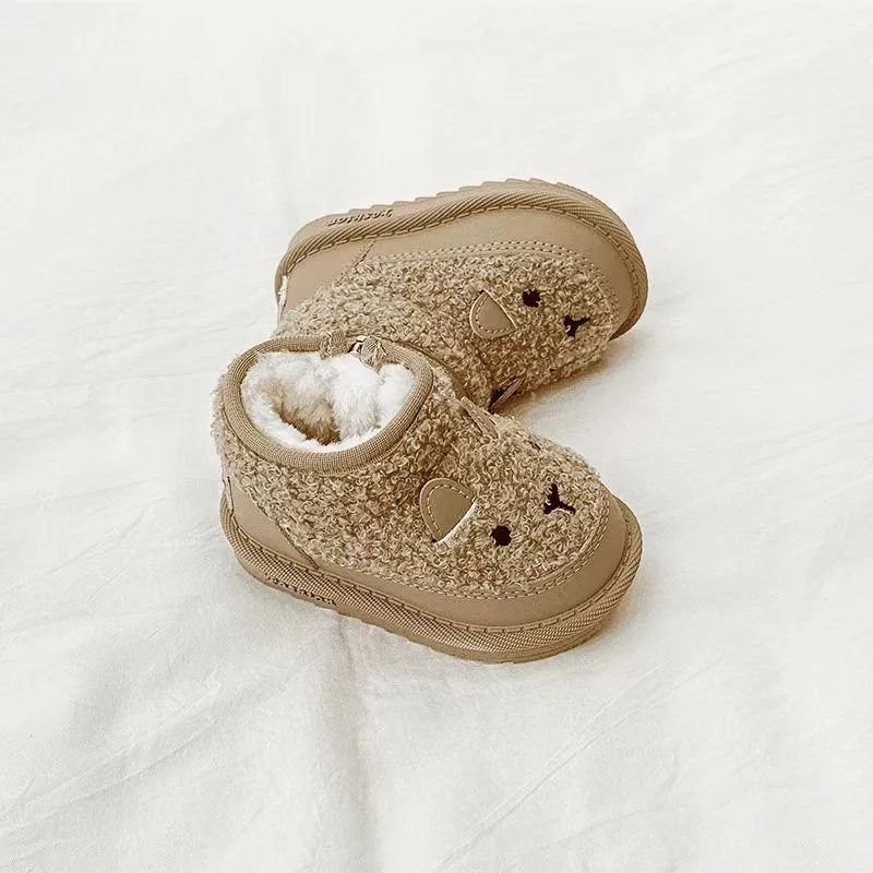 

Children Casual Short Boots for Girls 2025 Winter New Fashion Korean Style Soft Bottom Anti-slippery Versatile Baby Cotton Boots
