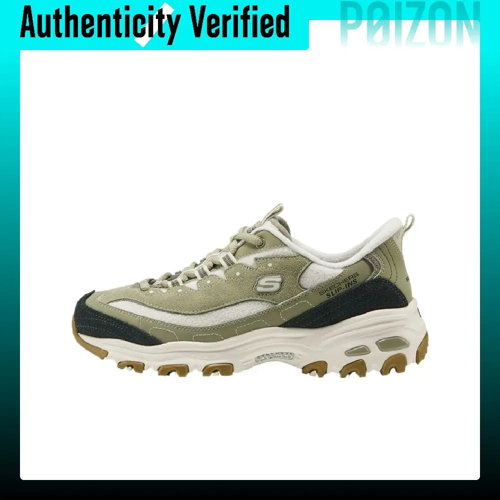 Skechers DLITES Leather Chunky Sneakers Women's 150558-SAGE