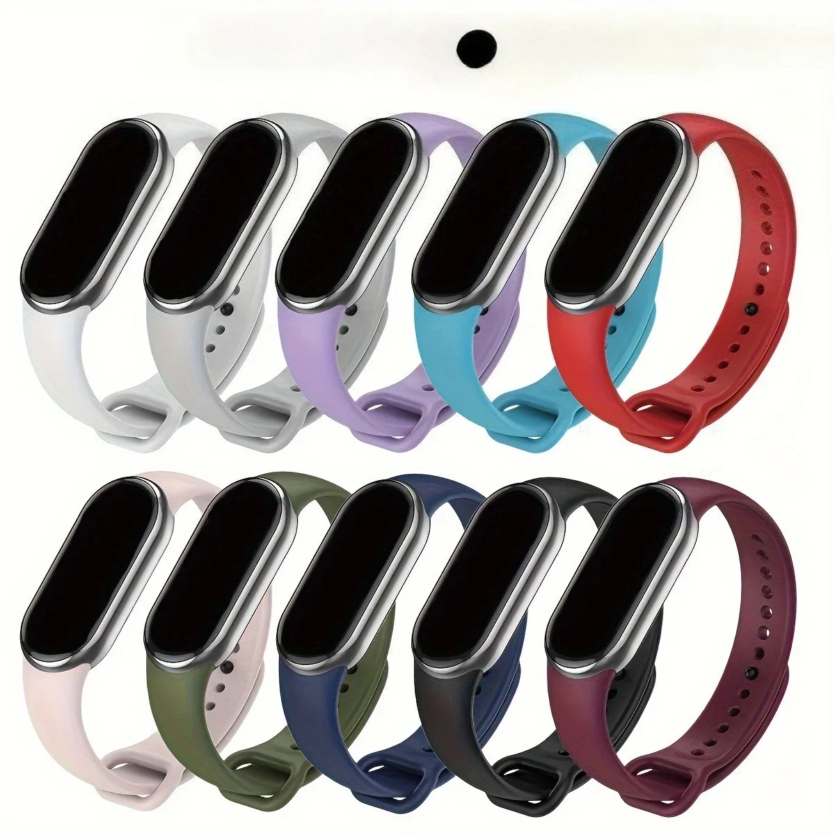 2025年 Xiaomi Mi Band 10/8/9 NFCブレスレット用シリコンリストバンド、Miband 10交換用プルセラ・コレア、Mi Band 9 8スポーツストラップ