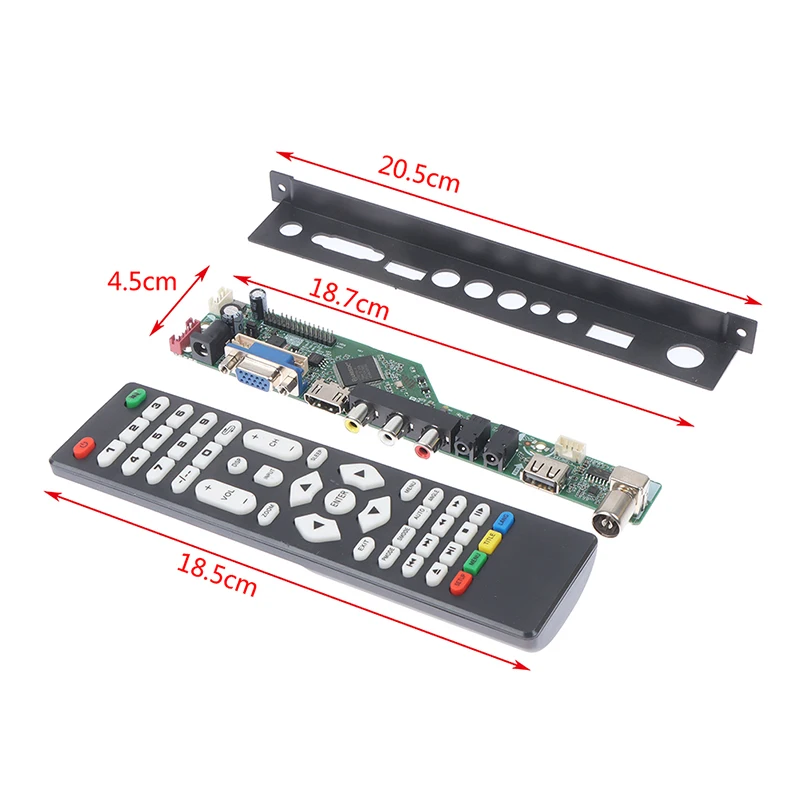 TV Motherboard T.SK105A.03 Universal LCD TV Controller Driver Board PC/VGA/USB Interface Replace T.V53.03