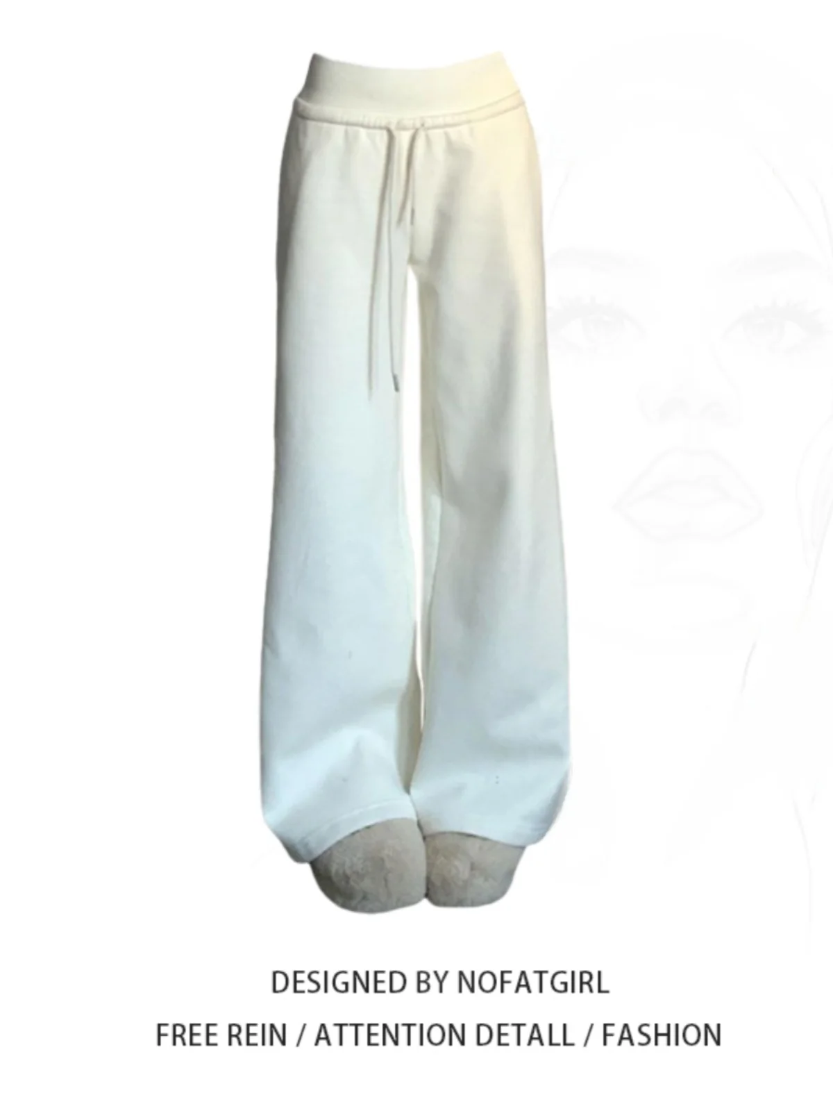 

Женские повседневные утепленные брюки больших размеров на флисовой подкладке, свободные, с высокой талией, прямые, осенне-зимние, теплые, широкие штанины