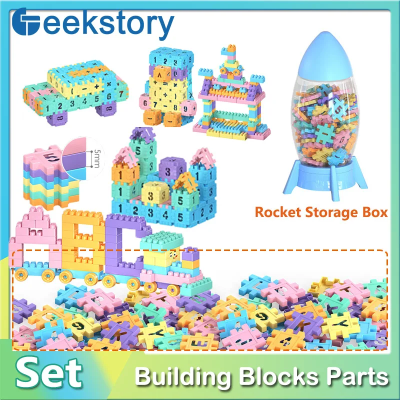 50PCS/70PCS/100PCS FAI DA TE Cubo Digitale Building Blocks Rocket Storage Confezione Regalo Mattoni di Colore Puzzle Giocattoli Regalo Di Natale Per I Bambini