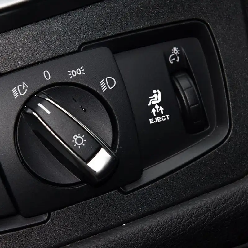 

9PCS/SET Funny Eject Seat Ejection Waterproof Sticker, Vinyl Decal for Car Interior Button Decor