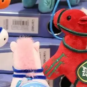1 Piece 2026 Year Of The Horse Mascot Plush Toy Pendant Soft Realistic New Born Gifts Pony Doll Home Decoration Ornament