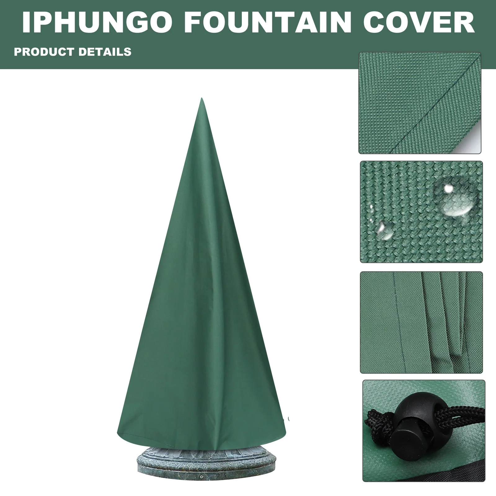 

Anti-Freeze Fountain Cover Waterproof Weather Resistant Uv Protection Round Garden Statue Protector For Outdoor Fountain