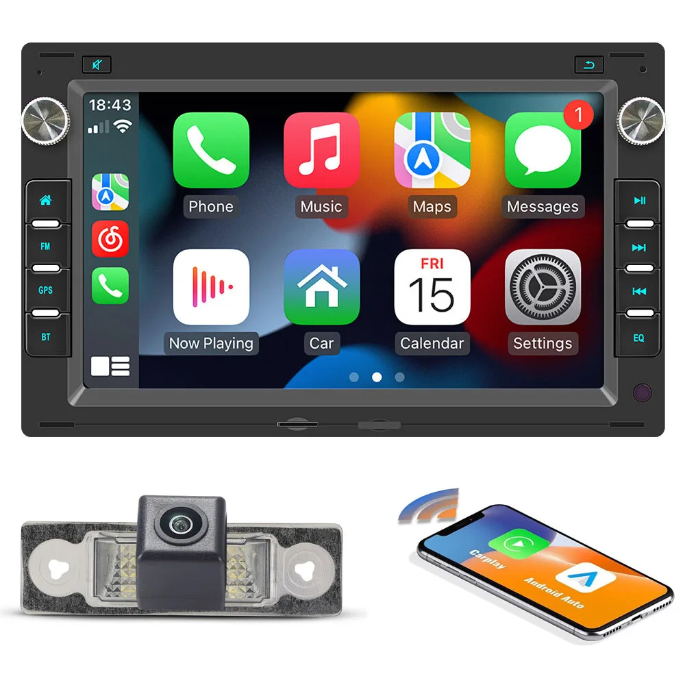 Bluetooth Carpaly GPS Android Auto Car radio Navigation +HD Reverse camera For Ford Galaxy WGR VW Sharan 7M6 Seat 7V8  Alhambra