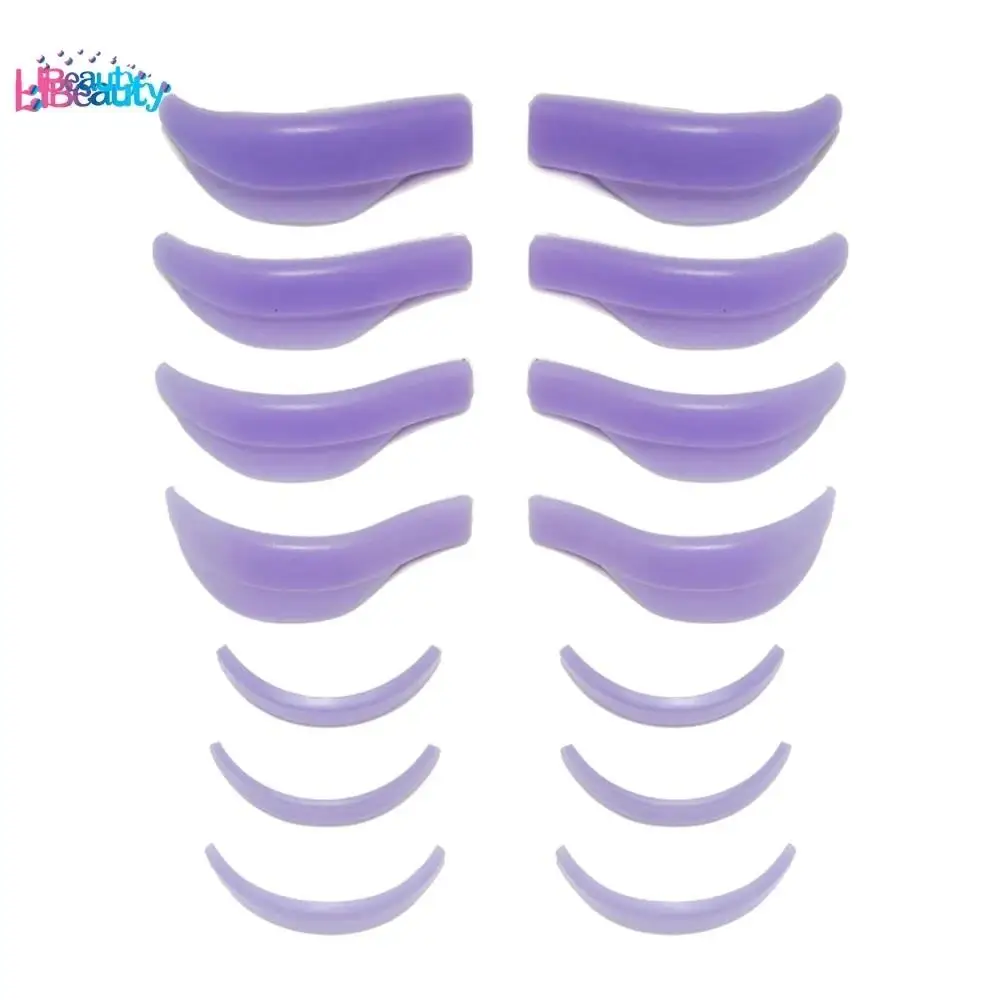 Libeauty 7 Paris L Curl Wiederverwendbare Silikon Wimpern Dauerwelle Stangen Schild Sticky Lash Lift Pad Heben 3D Wimpern Curler Make-Up-Tool