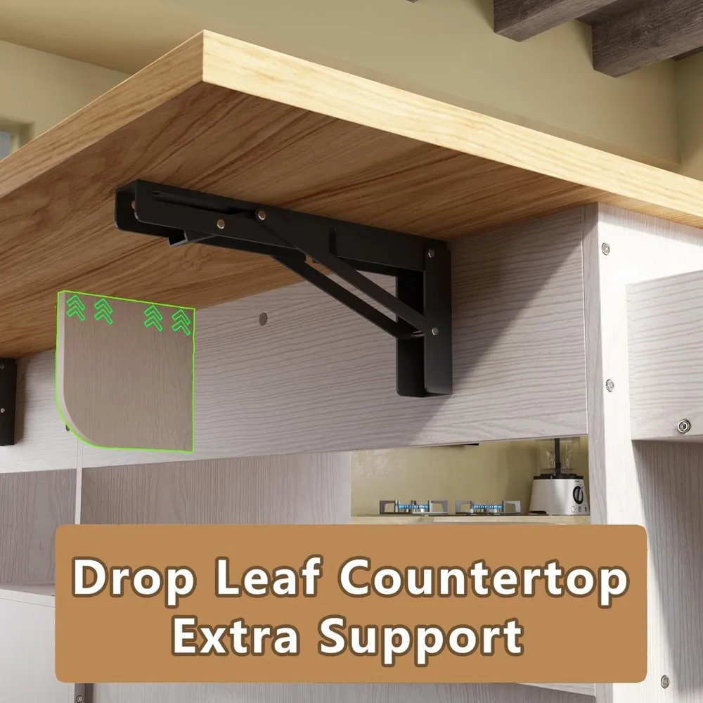 Кухонный остров на колесиках со столешницей, розеткой и хранилищем для улучшенного приготочного пространства