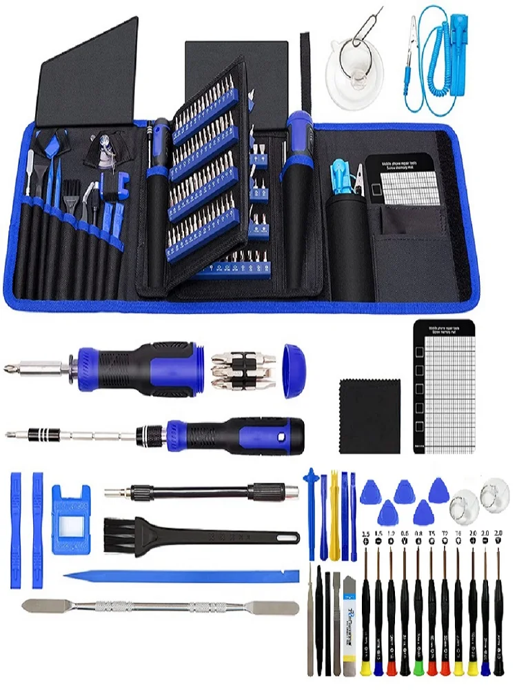 218 stuks schroevendraaiers set mobiele telefoon computer stofverwijdering precisie reparatie moer driver multi-model magnetische schroef sleutel handgereedschap