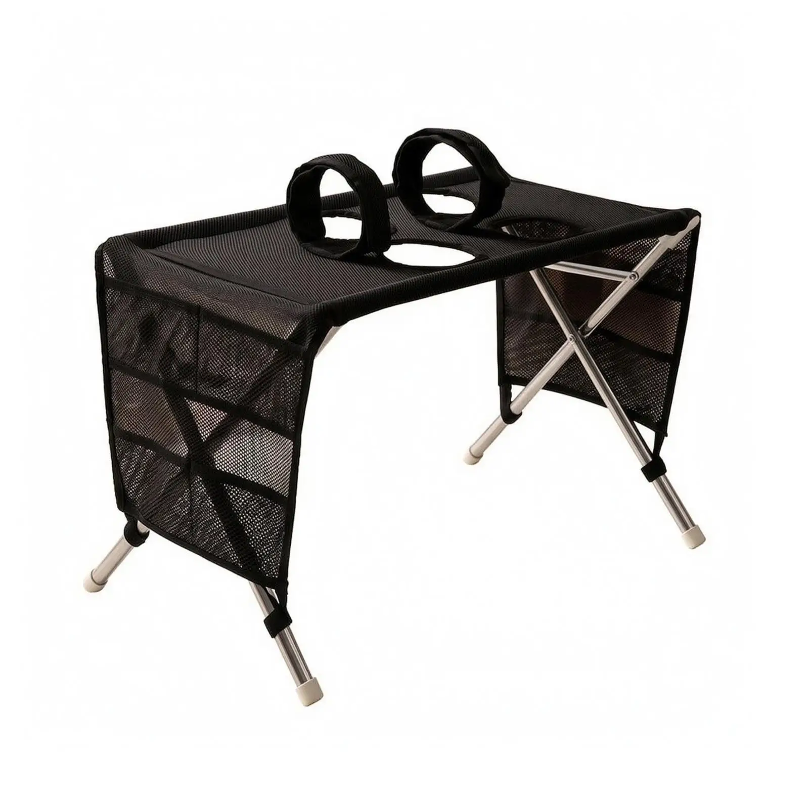 Space Saving Industrial Bed Grooming Cradle for Puppies with Padded Ring Restraint Openings