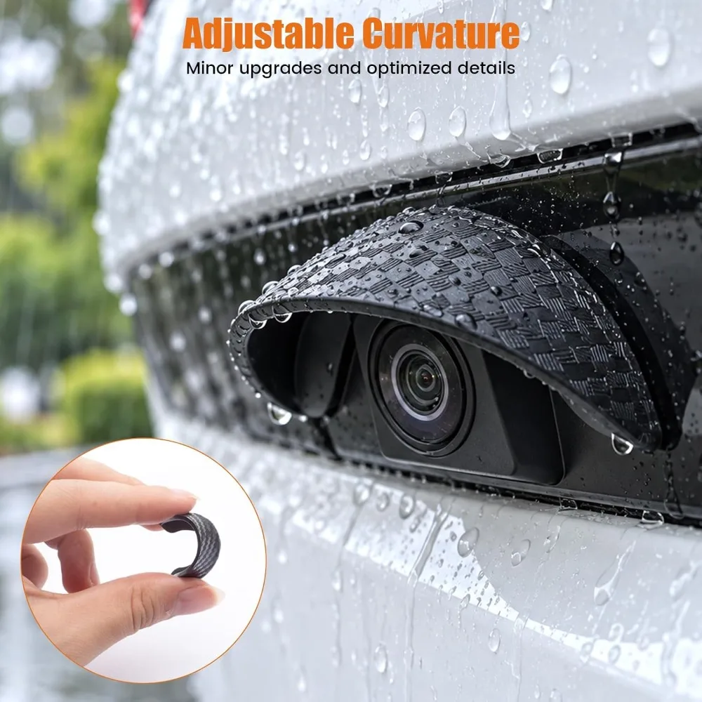 Self-adhesive Car Reversing Camera Rain Cover Waterproof Protective Car Camera Cover in-vehicle Camera Sun Shade Rain Shield