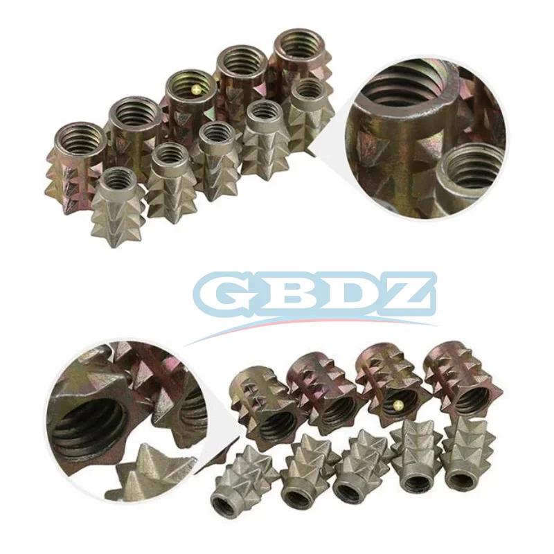 Zinc Alloy Spike Nuts M4 * 10 6 * 10, 10 Pieces, Hardware Connectors For Furniture, Fastened To Prevent Detachment
