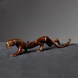 Antique Copper Pen Holder Antique Collection God Beast Tiger Copper Study Four Treasures Hair Decoration Calligraphy Supplies