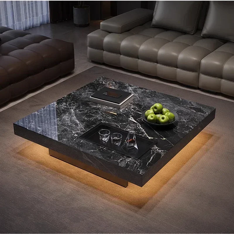 Minimalist Italian Coffee Table Living Room Decoration Aesthetic Modern Side Table Organizer Mesas Bajas Lounge Suite Furniture