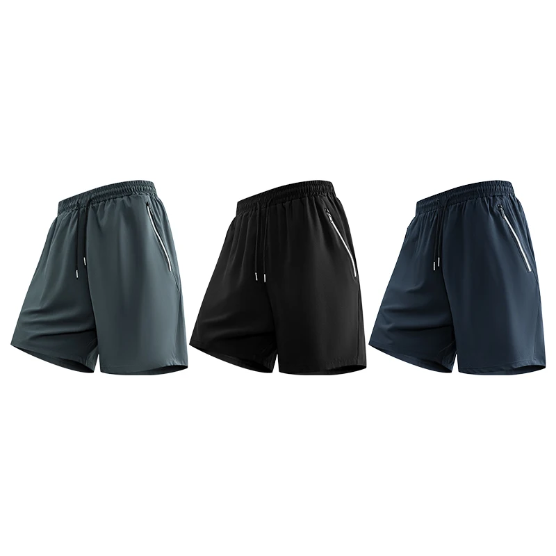 

Breathable Active Shorts for Men | Quick-Dry Fabric, Elastic Waist, Secure Zipper Pockets – Ideal for Fitness & Outdoor Sports