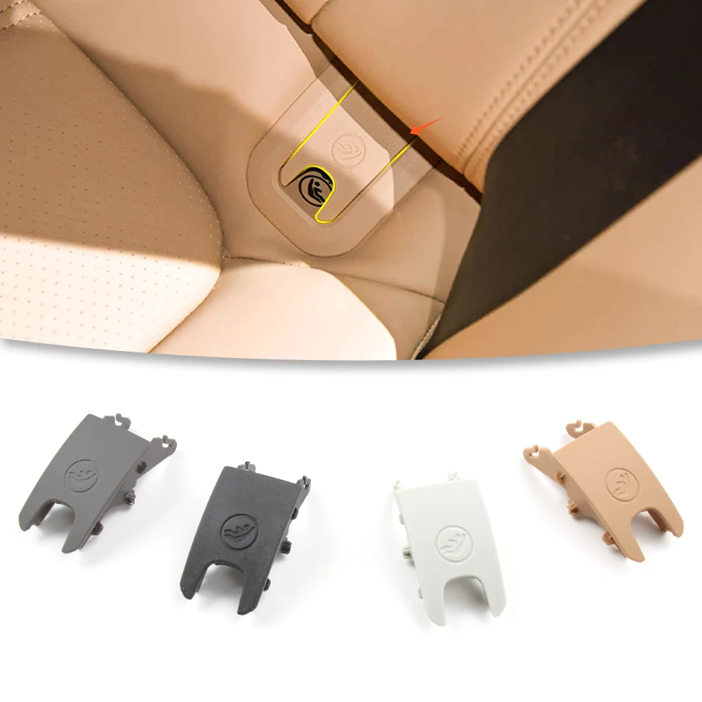 

For Porsche Macan 2014-2026 Car Rear Child Seat Trim Buckle Rear Safety Seat ISOfIX Cover Seat Belt Buckle Trim Cover