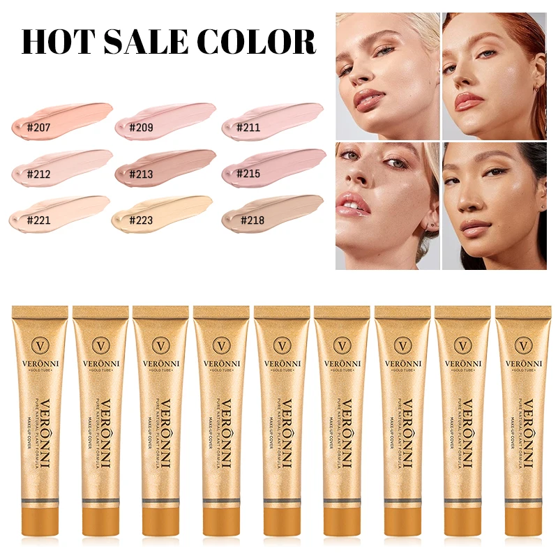 VERONNI Brand Maquiagem Liquid Concealer 30g Flawless Waterproof Body Tattoo Makeup Cover Foundation Face Cosmetics Make Up Base