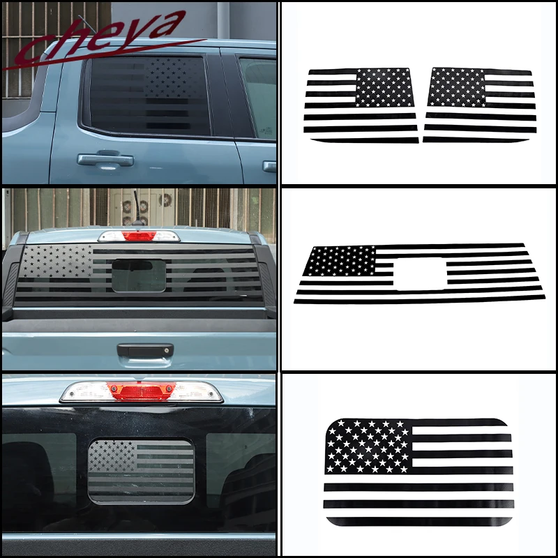 

Для Ford Maverick 2022+ наклейки на заднее окно автомобиля, наклейка на окно, водонепроницаемая накладка, ПВХ, США Внешние аксессуары для флага