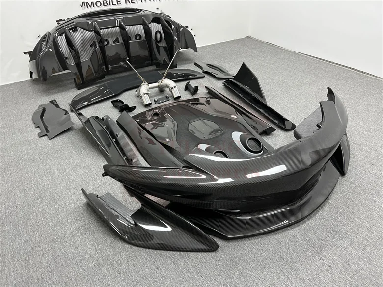 For Mclaren 540C 570S 570GT Car Body Kits Update To 600LT DRY Carbon Fiber Full Bodykit