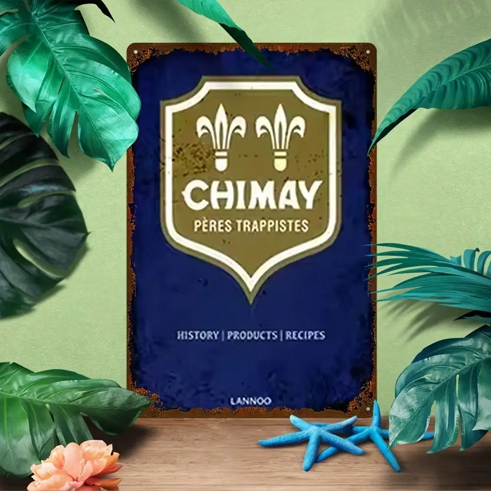 Chimay Bier Metall-Blechschild, Retro-Wandkunst, 20,3 x 30,5 cm, Vintage-Poster für die Inneneinrichtung