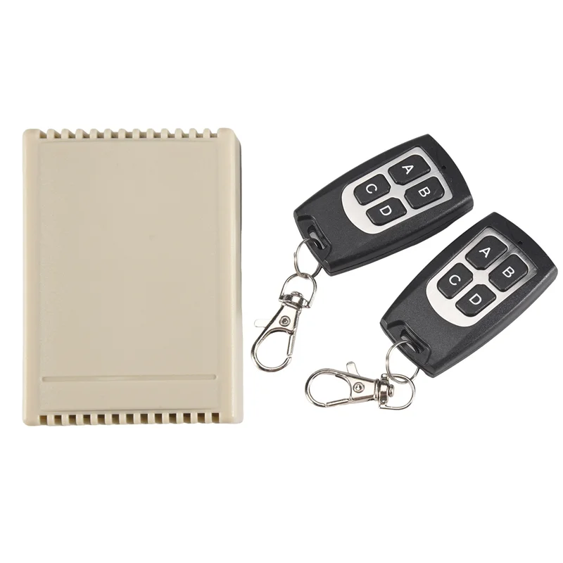 12V 4CH Channel 433Mhz Wireless Remote Control Switch Integrated Circuit With 2 Transmitter DIY Replace Parts Tool Kits-A57M