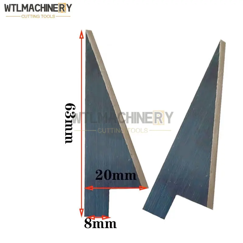 10Pcs Paper Cutting Blade 63x20x0.8mm For Laminating Machinery