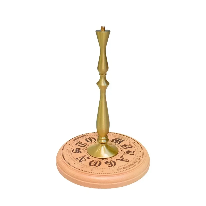 Outdoor Camping Light Holder Black Walnut Beech Brass Camping Light Stand 1/4 Adapter Desktop Light Pole