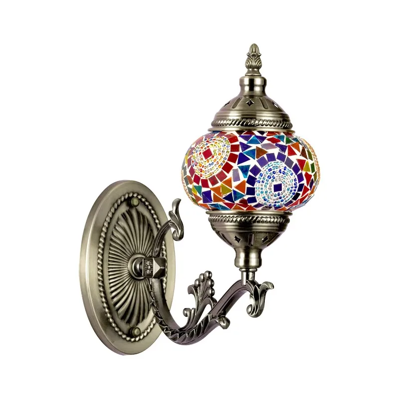 

Экзотический светоизлучающий диод, железная мозаика, настенный светильник для коридора, ресторан, отель, проживание в семье, гостиная, ручная работа