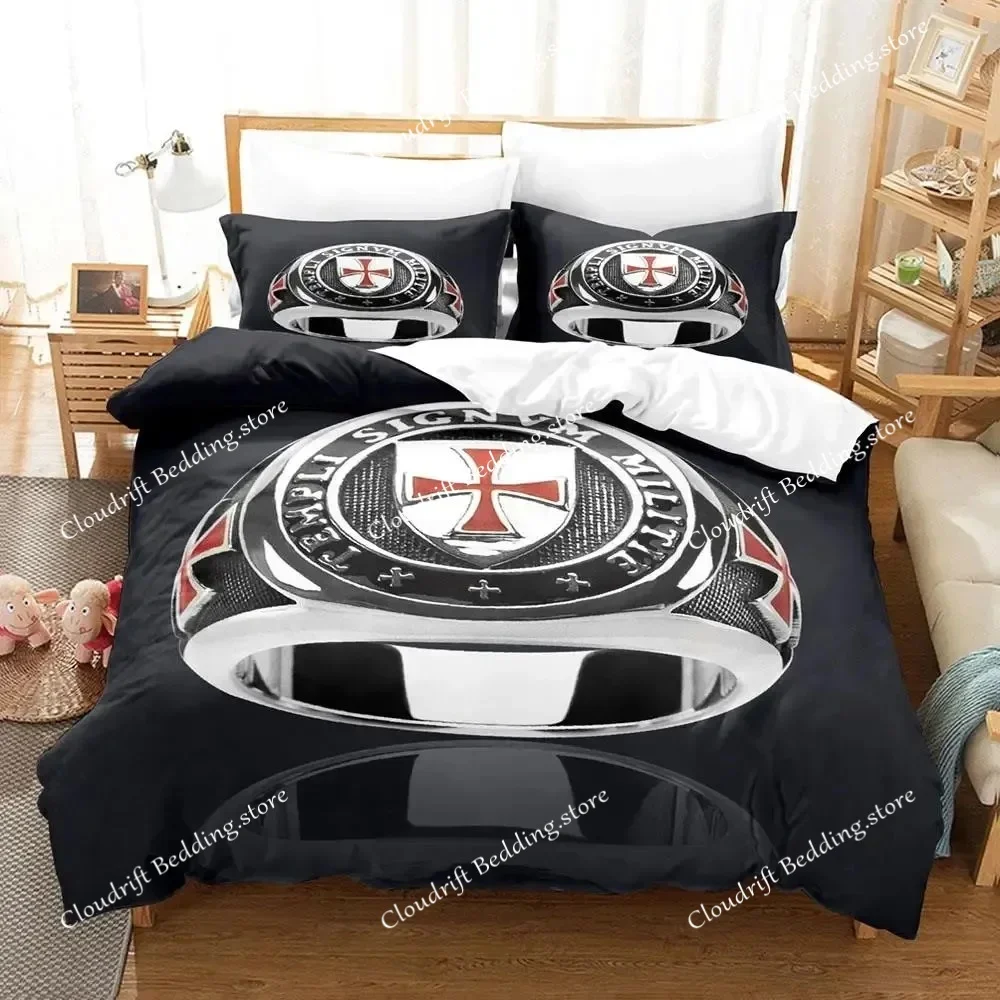 Knights Templar Bedding Set Single Twin Full Queen King Size Aldult Bedclothes Duvet Cover Sets for Bedroom Parure De Lit 2026