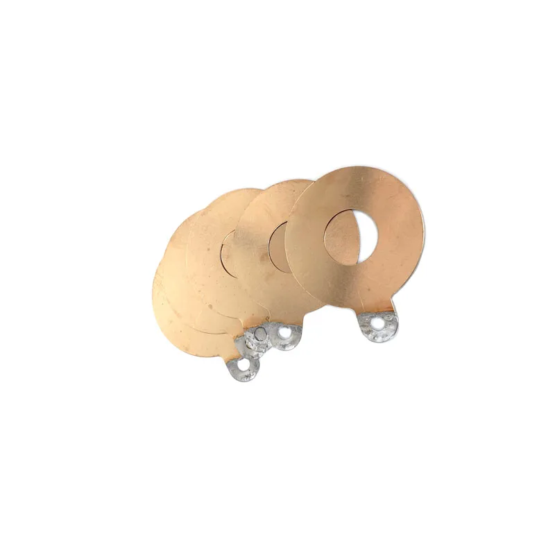 لوحة قطب كهربائي نحاسية معدنية لمحول مستشعر بالموجات فوق الصوتية أقطاب إيجابية وسلبية