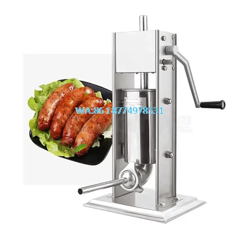 Wmwmnu for Manual Stainless Steel Multi-size Chicken Sausage Dual Use Commercial Home Sausage Filling for Meat