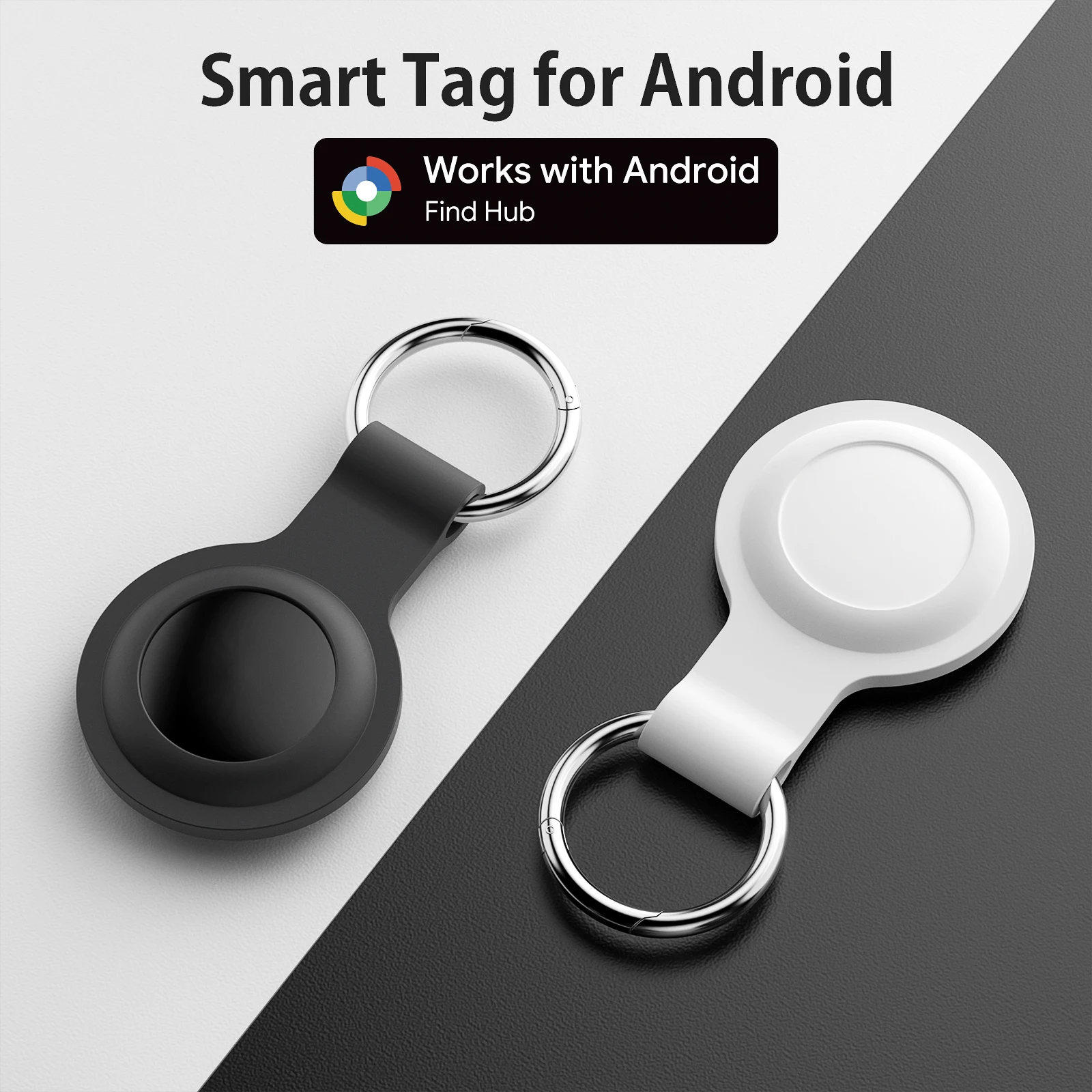 Waterproof Smart Tag for Android & Google Find Hub – Anti-Loss Pet Tracker & Remote Key Locator for Pixel/Motorola/Xiaomi/OPPO