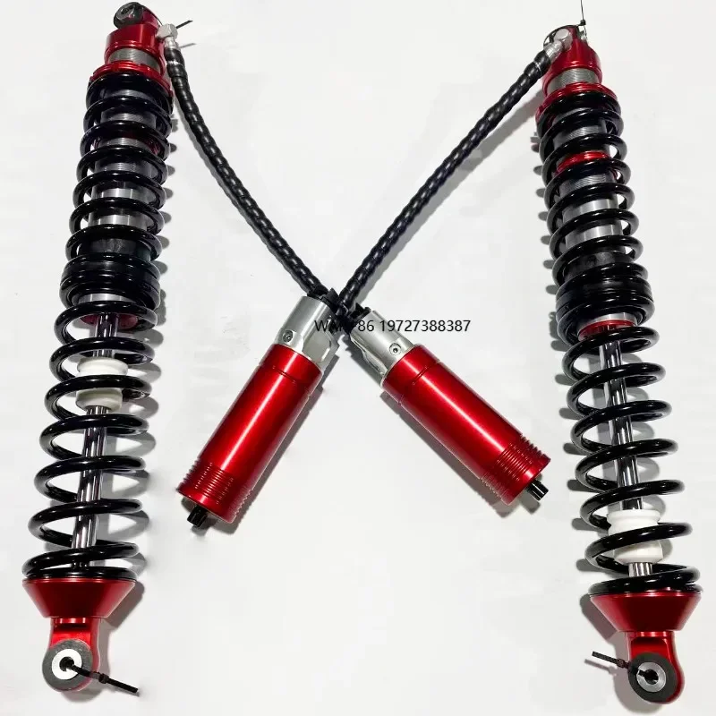 JK Coilover Electronic Control, Red, 2-inch Lift, Front & Rear 2.5-inch Tube Diameter, 12-Stage Compression Adjustable