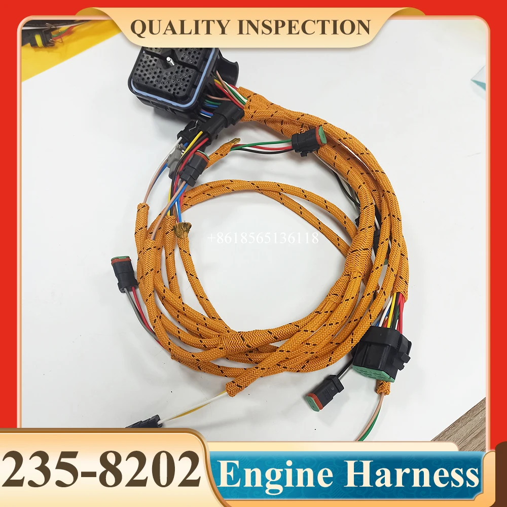 E336D E330D C9 Engine Wiring Harness 235-8202 2358202 For Excavator C9 Cable Harness