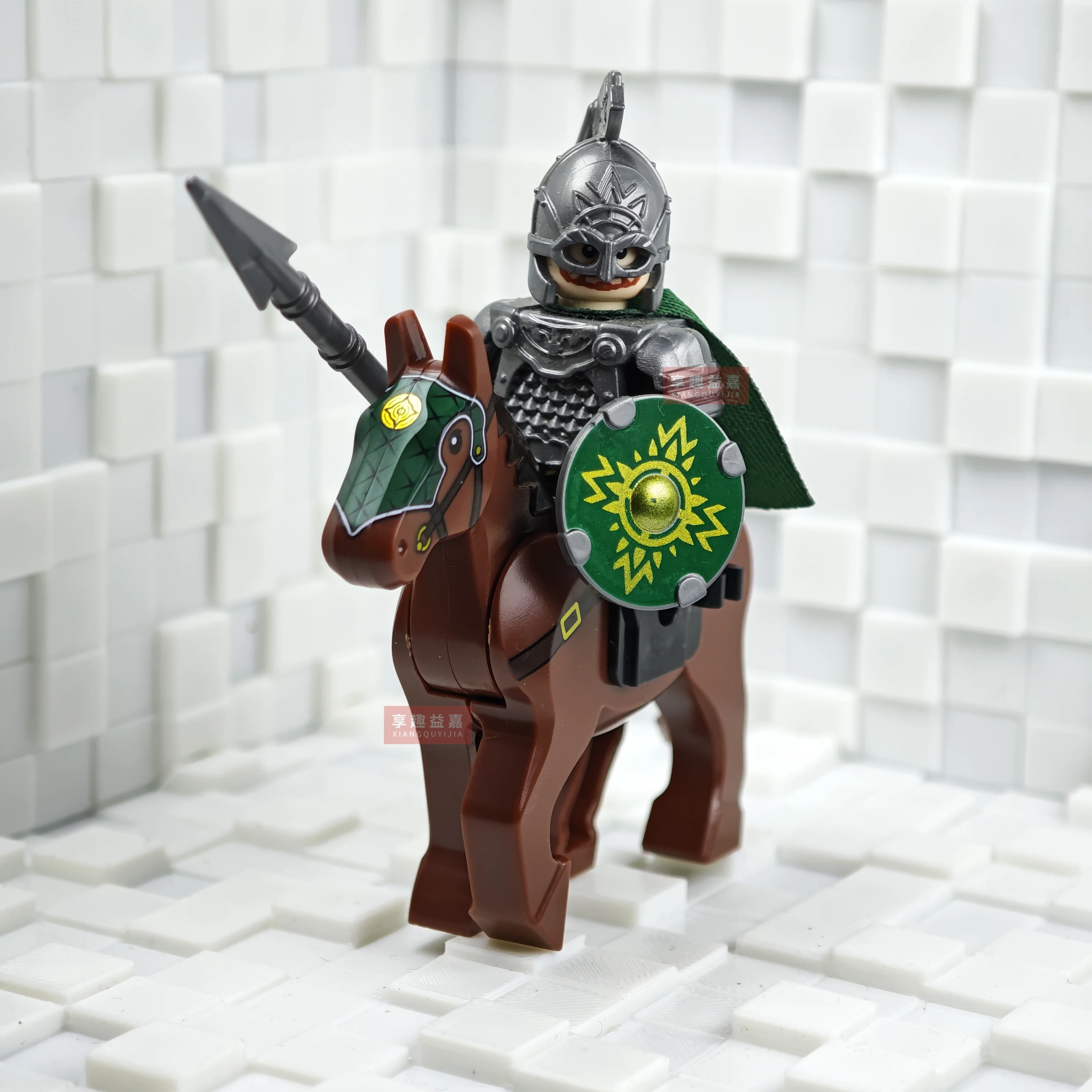 Battle Five Armies mit Schwert Rohan mit Pferd Bausteine Modell Ziegel Mini Action Spielzeug Figuren Spielzeug Geschenk für Kinder MOC