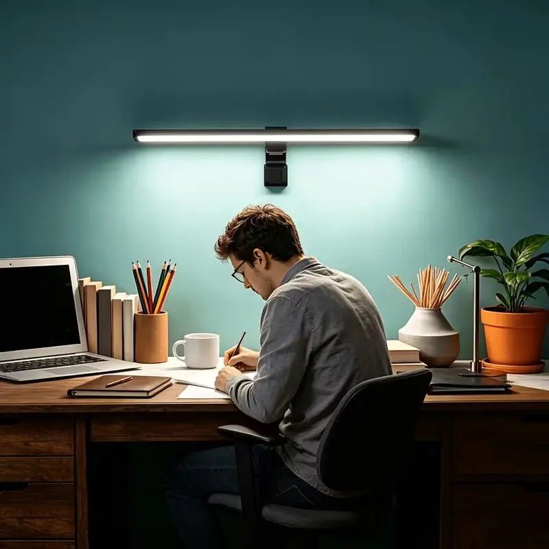 USB-Powered Eye Care Monitor Light Bar Stepless Dimming for Home Office Study Desk Gaming Setup
