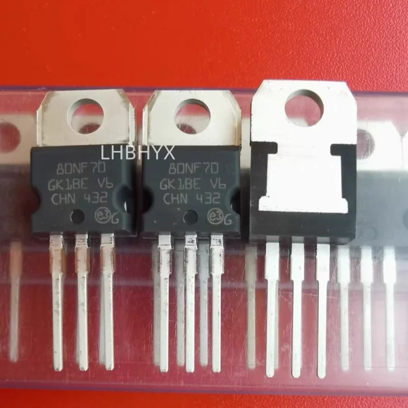 80NF70 STP80NF70 N-Channel Power MOSFET 68V 86A TO-220 New Original 5PCS